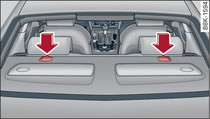 Rear backrest: Top tether anchorages (Coupé)